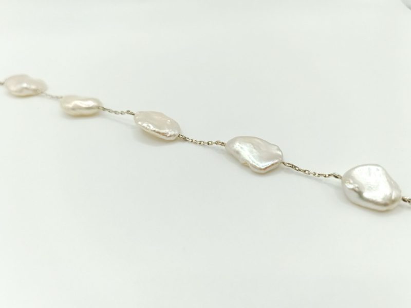 Bracelet argent perles de nacre
